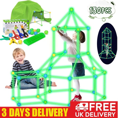 130pcs kids construction fort - 130pcs,