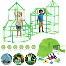 130 Pcs Kids Fort Building Kit