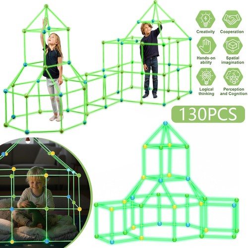 130pc kids construction fort - kids,