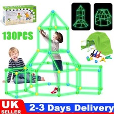 130PCS Kids Construction Fort